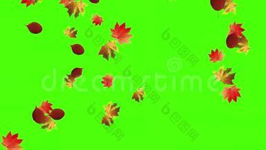 秋叶飘落，绿屏无缝环
